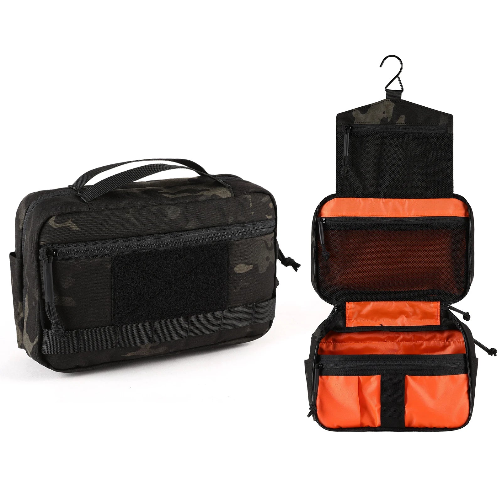 VOTAGOO Tactical Toiletry Bag Hygiene Bag EDC Tool Molle Pouches Small Dopp Kit Travel Shower Bag for Men