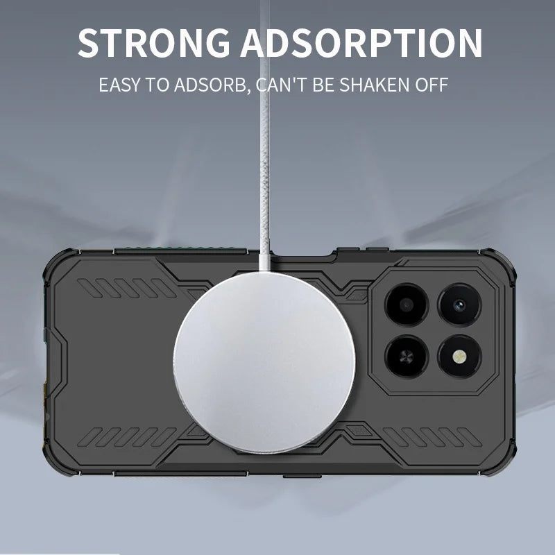 For Honor X6C Case Cover Huawei Honor X6C Capas Bumper Armor Shockproof Magnetic Attraction Adsorption Charge Fundas Honor X6C