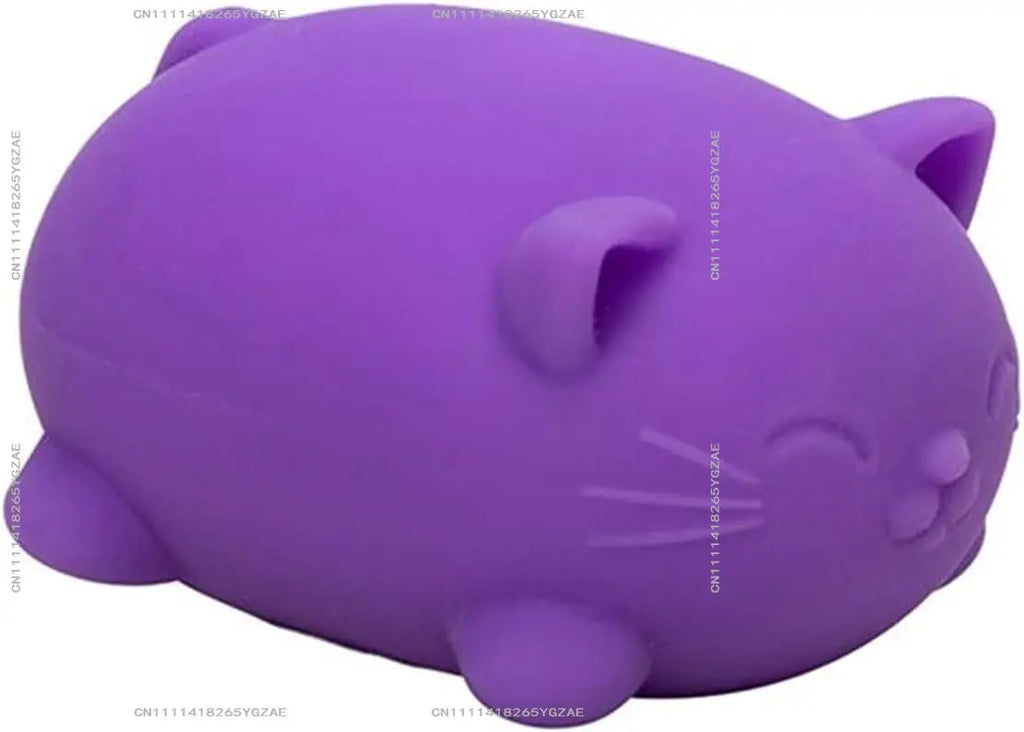 Schylling NeeDoh Cool Cats The Groovy Glob! Squishy, Squeezy, Stretchy Stress Balls Assorted Colors - 3 Pack
