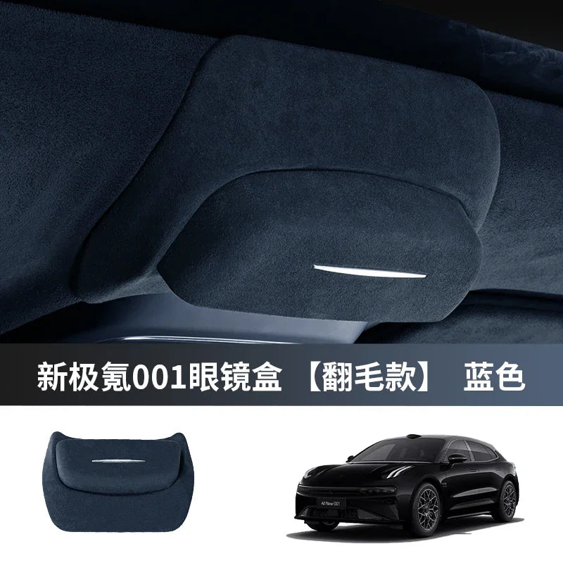 For ZEEKR 001/009 Car Glasses Case Sunglasses Protection Scratch-proof Storage Clip Car Roof Interior Modification Accessories