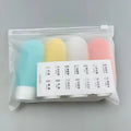4Pcs Set Soft Silicone Travel Bottles Leakproof Squeeze Tube Refillable Lotion Container Portable for Shampoo Conditioner Lotion