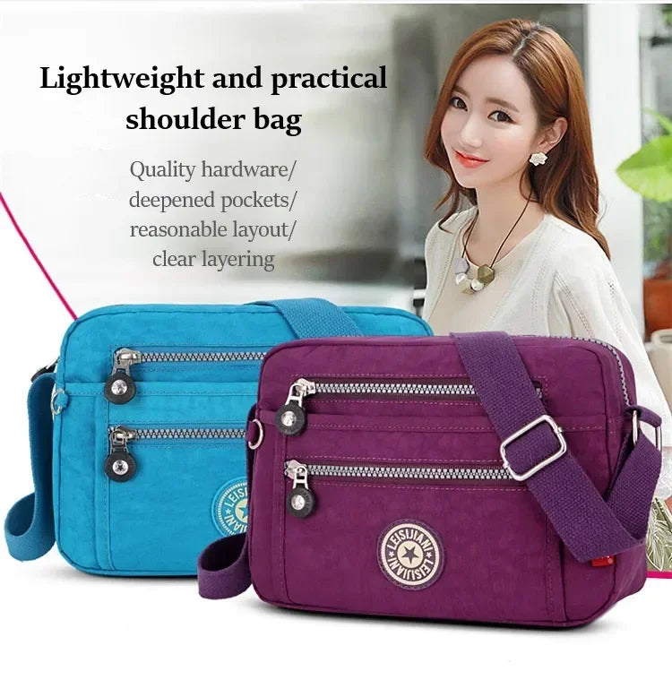 Waterproof Nylon Women Messenger Bags Small Purse Shoulder Bag Female Crossbody Bags Handbags High Quality Bolsa Tote