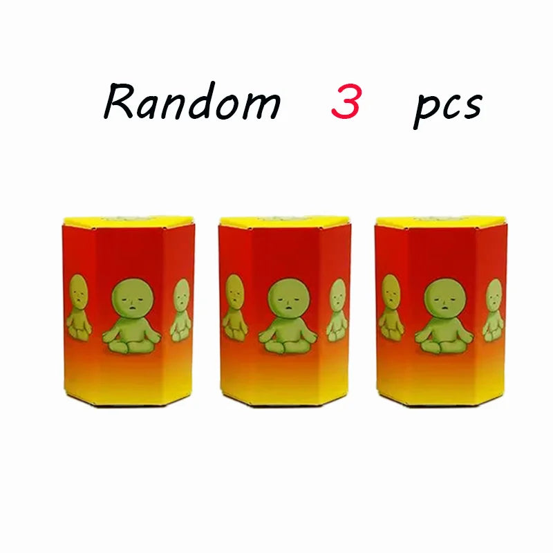 4 Multiple Series Noctilucent Green Doll Blind Mystery Box Action Figures Decoration Desktop Model Toy For Gift Surprise