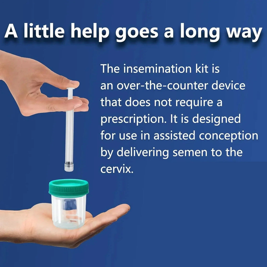4 Kit Collection Cups Applicators Sterile Insemination at Home for Natural Conception Fertility Support