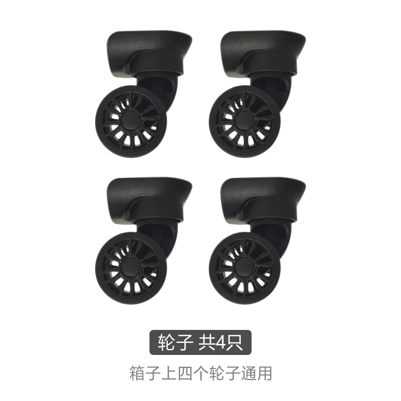 New Travel Suitcase Repair Parts Universal Wheel Luggage Roller Replacement Accessories for A808 Bag PC+ABS Material Unisex