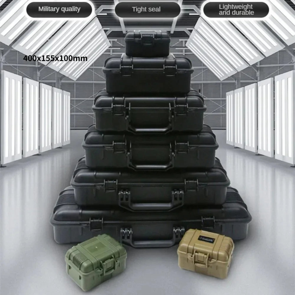 Shockproof Hard Tool Case with SpongeSealed Protective Storage Box for Camera, Photography Equipment, Sights & Instruments