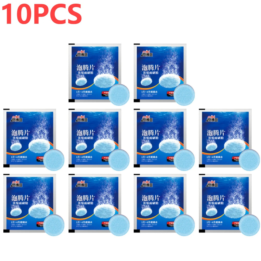 250-10PCS Solid Car Windshield Cleaners Effervescent Tablets Windscreen Window Glass Dust Wiper Car Wash Tool Car Accessories