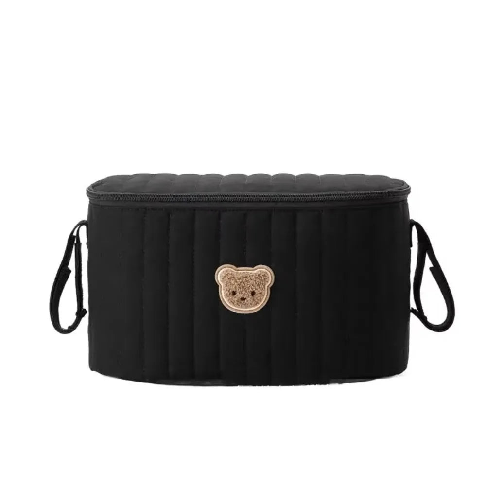 Korean Style Baby Diaper Bag Cute Bear Design Multifunctional Mommy Bag Storage Compartments Organizer Pockets