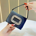 Luxury Mini Square Handbag Women’s Diamond Studded Evening Bag Elegant Shoulder Chain Wedding Party Purse Stylish Ladies Tote