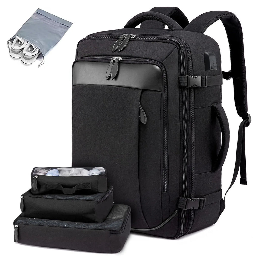 Large Capacity Travel Expandable Large Suitcase Backpacks With 4 Packing Cubes Water Resistant Luggage Daypack Backpack Mochila