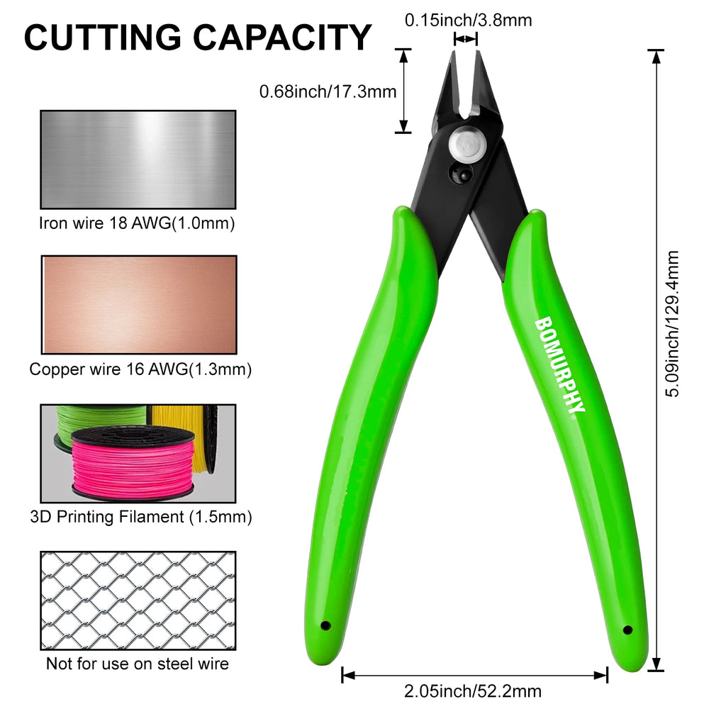 170 Diagonal Cutters Mini Wire Cutting Pliers for DIY Electronic Repair Hand Tools & Model Building
