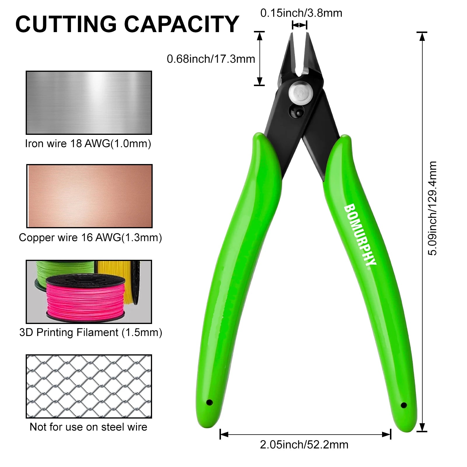 170 Diagonal Cutters Mini Wire Cutting Pliers for DIY Electronic Repair Hand Tools & Model Building