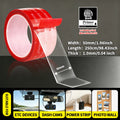 Super Strong Transparent Double-Sided Tape Acrylic Adhesive 1.0mm Traceless Fixed Wall High Viscosity Waterproof Nano Car Tape
