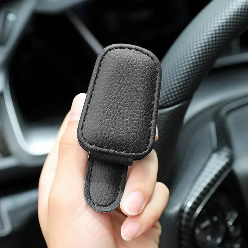1PC Universal Magnetic Car Sunglasses Holder Eyeglass Clip Sun Visor Auto Glasses Organizer Storage