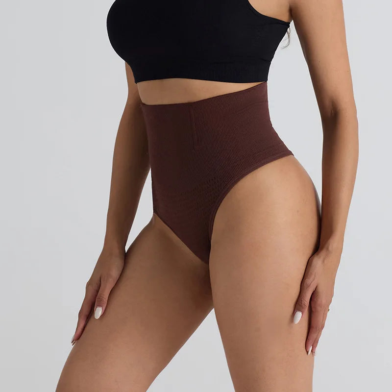 Yoga Shorts for Women Seamless Waist Cinching Pants Mid Waist Shaping Abdominal Lifting Hip Shaping T-shaped Yoga Underwear