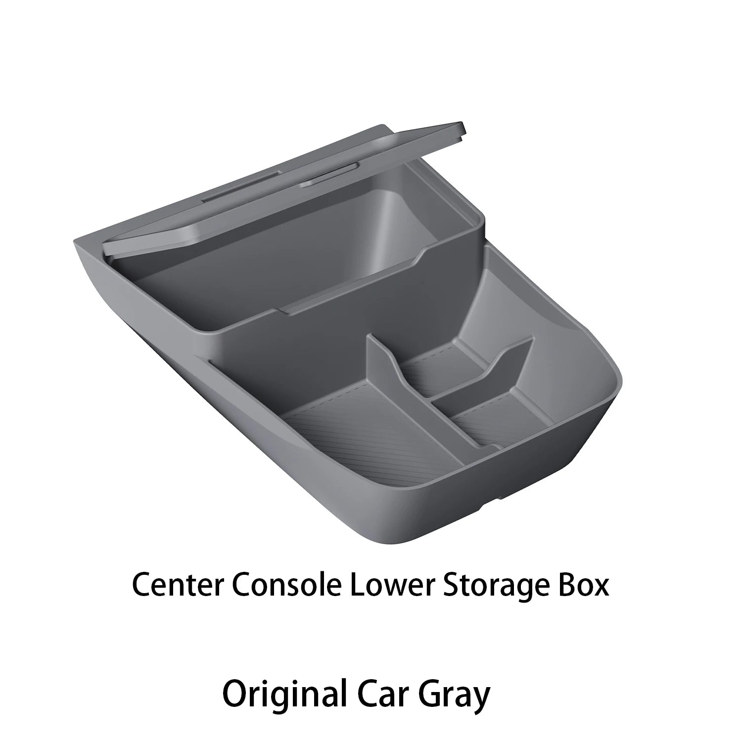 For ZEEKR 7X 2026 The storage box below the center console Double-layer silicone storage box Car interior accessories