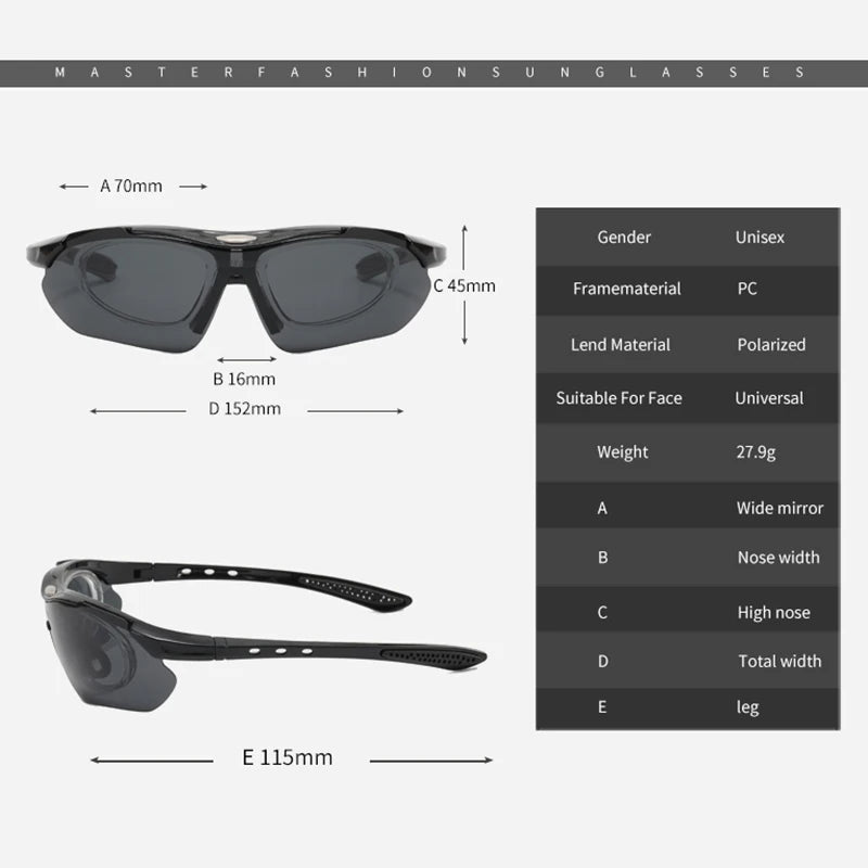 SUPERIDE Polarized Hiking Fishing Camping Cycling Sunglasses Fashion UV400 Climbing Driving Golf Travel Glasses