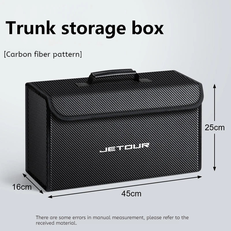 For Jetour ST T2 T3 X70 X70SM X95 DASHING 2025 2026 Car Trunk Storage Box Organizer Foldable Stowing Tidying Bag Car Accessories