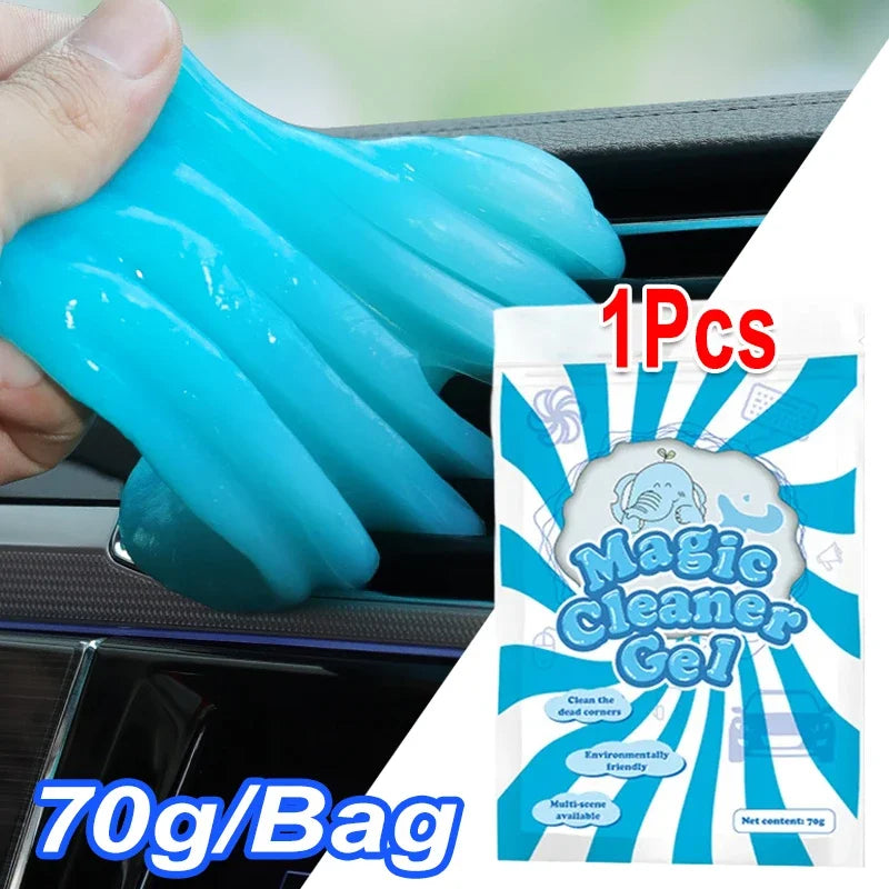 Car Cleaning Gel Slime Magic Mud Auto Interior Computer Keyboard Dirt Clean Dust Remover Gel Car Wash Interior Cleaning Tools
