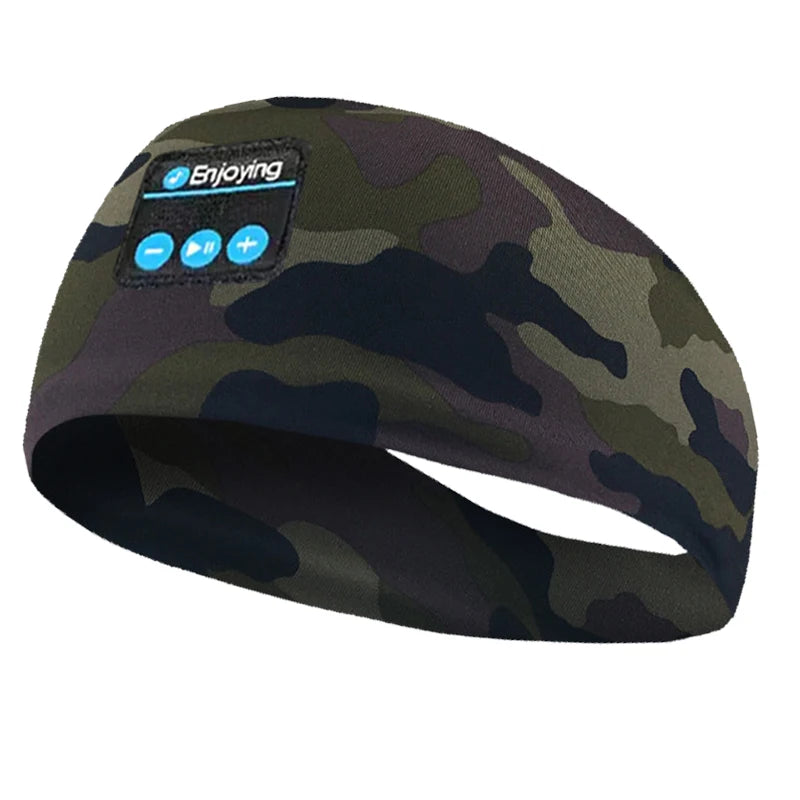 Bluetooth Earphones Sports Headband Elastic Wireless Headphones Music Sleeping Eye Mask Wireless Bluetooth Headset Yoga Headband