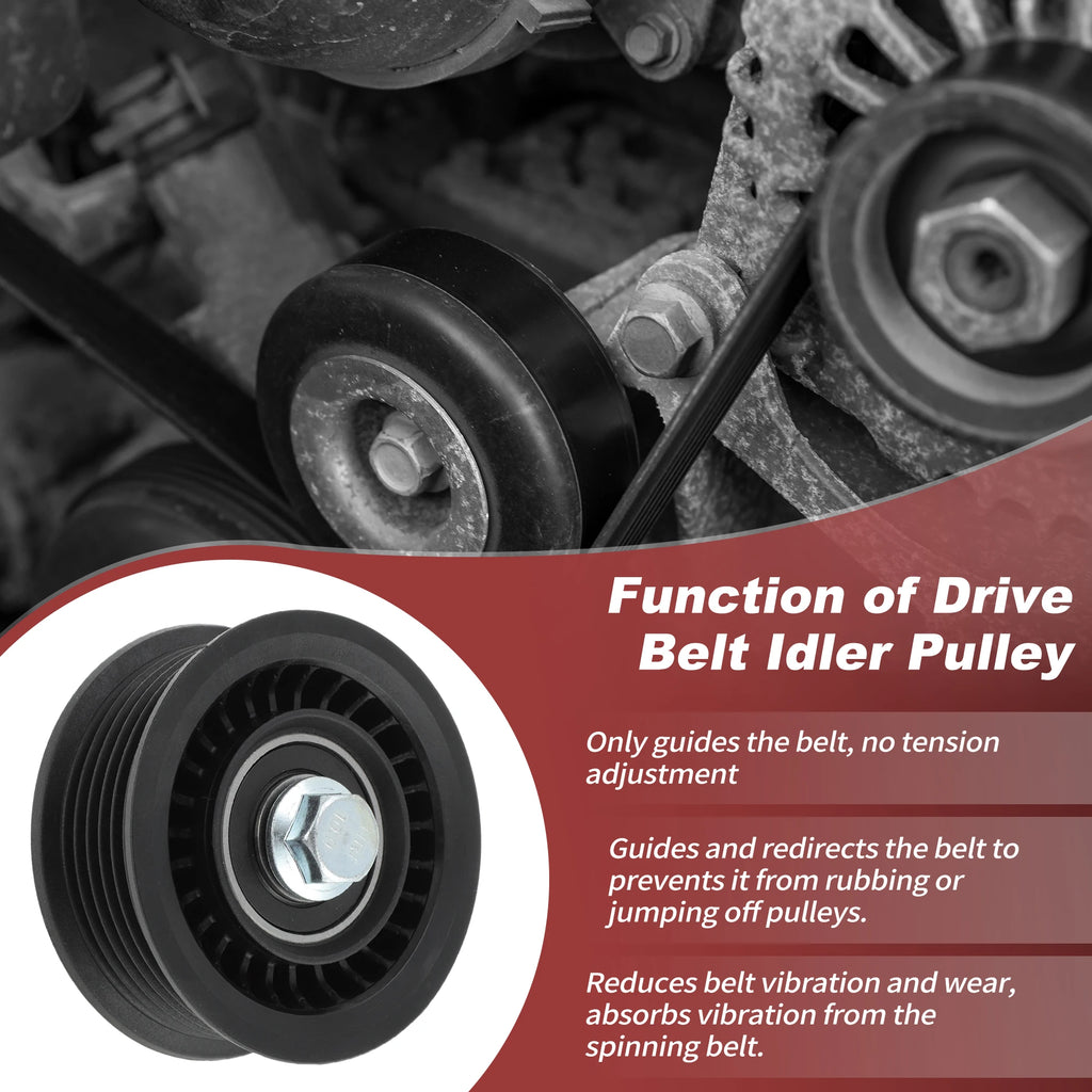 UXCELL No.12700122 Accessory Drive Belt Idler Pulley for Chevrolet for GMC for Cadillac