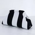 New Summer Beach Clutch Bag Women Contrast Color Crochet Handbag Knitting Dumpling Clutch Lady Cute Cloud Casual Colorblock Bag