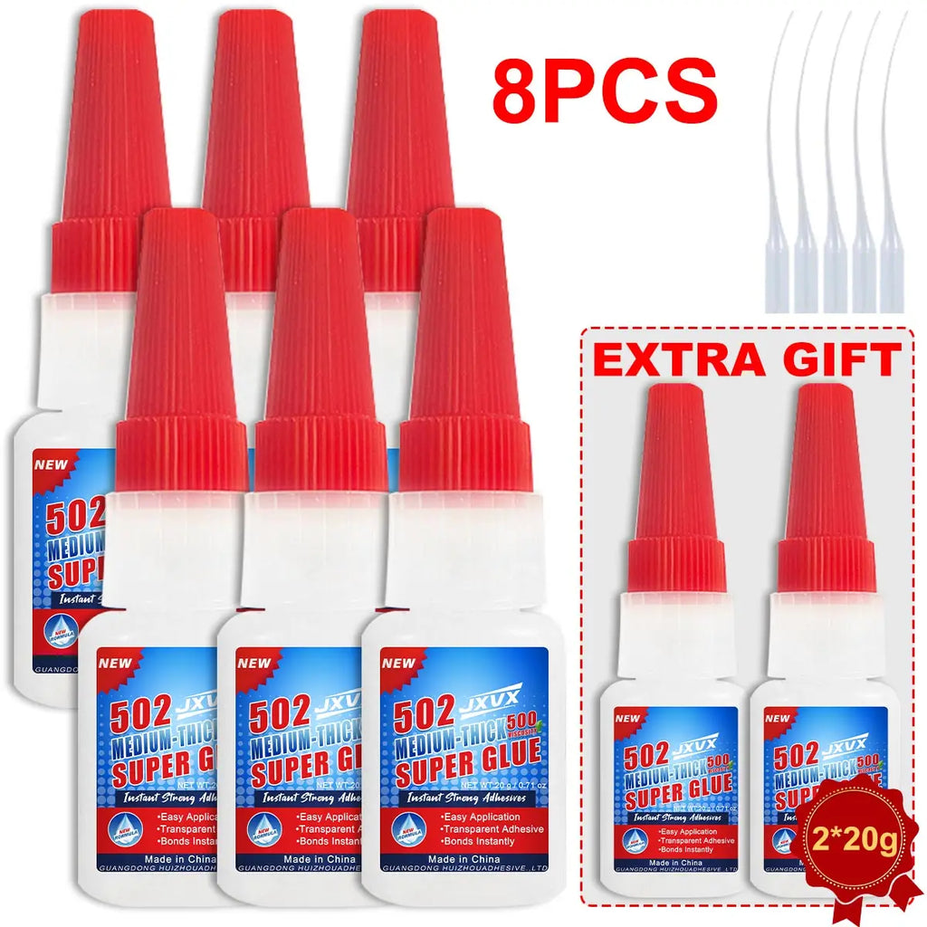50g 502 Instant Cyanoacrylate Super Glue, Professional Shoe Repair Glue, Strong Adhesive, Boots, Leather, Quick Repair Glue, Waterproof Multipurpose Repair Liquid Glue