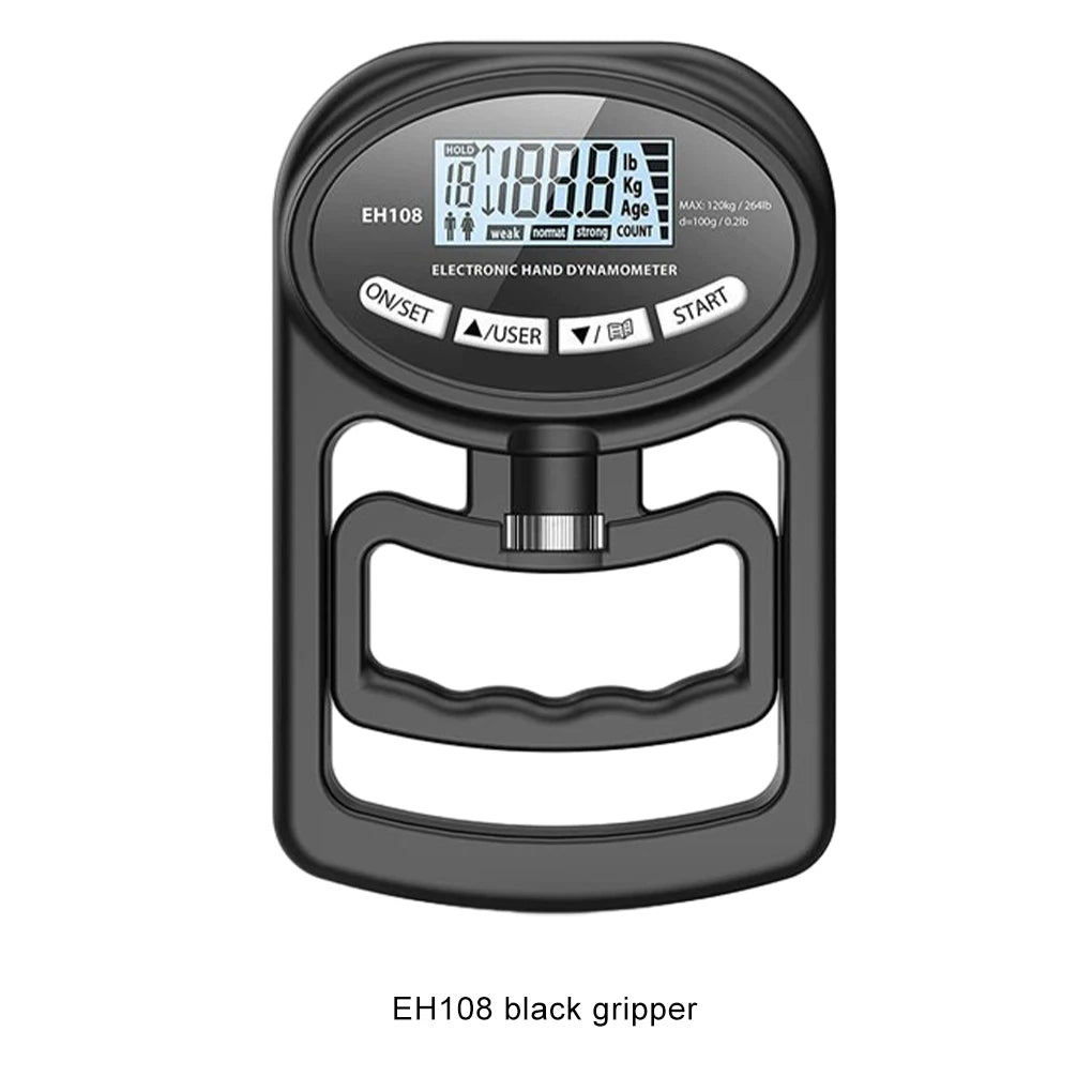 Grip Strength Tester 265Lbs/120Kg Digital Hand Dynamometer Grip Strength Meter USB LCD Screen Hand Grip for Power Training Sport