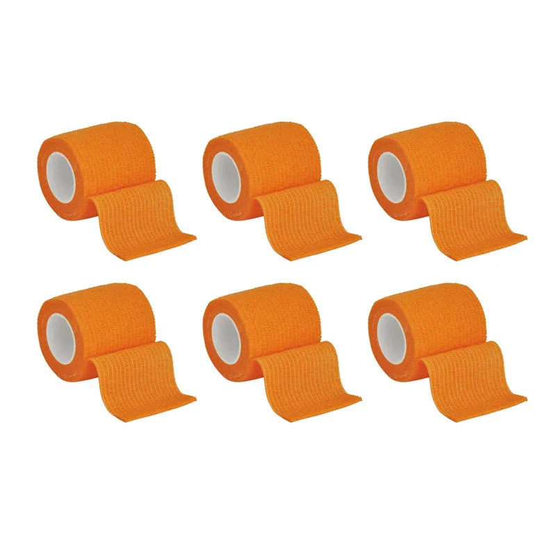 1/6pcs Colorful Athletic Wrap Tape Self Adhesive Elastic Bandage Elastoplast Sports Protector Knee Finger Ankle Palm Shoulder