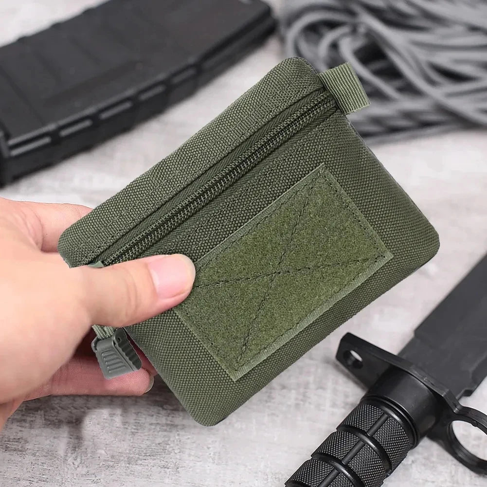 Waterproof Outdoor Camping EDC Molle Wallet Portable Travel Zipper Waist Pouch for Hiking Hunting - Portable Organizer