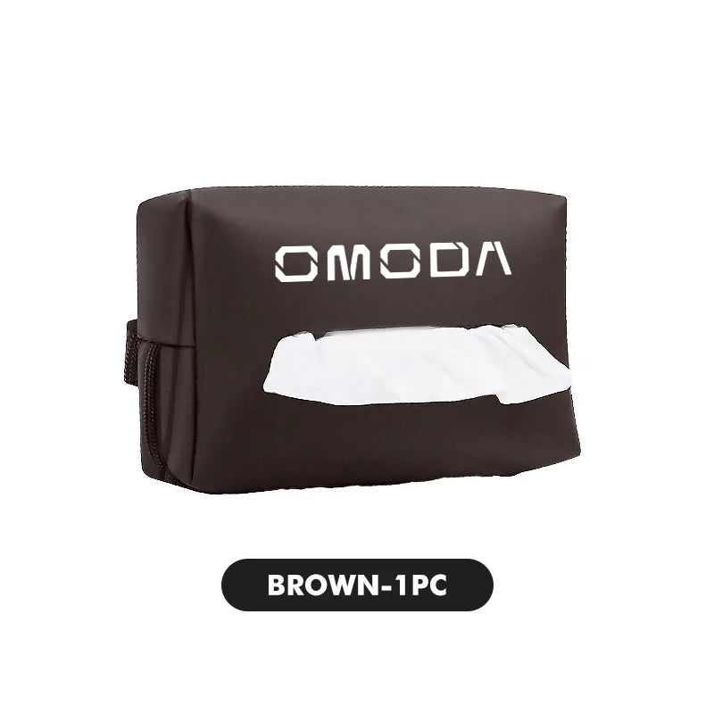 Tissue Storage Box Car Back Seat Holder Headrest Paper Cover For Chery Omoda 5 C5 E5 C9 9 EV PHEV 2024 2025