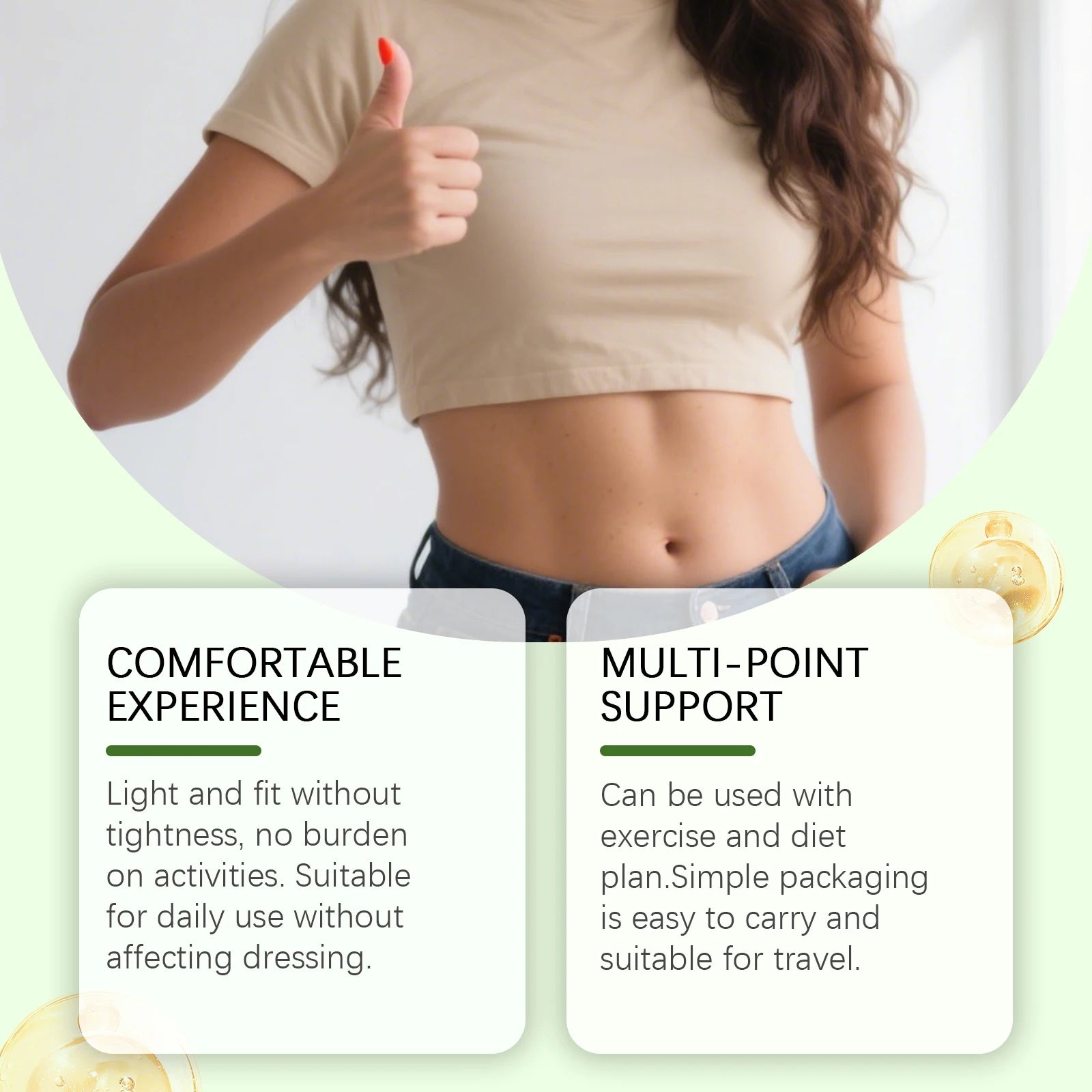 Nano-Microneedle Technology Body Contouring Patch Moringa Oleifera Extract Targeted Body Sculpting Skin Vitality MetabolismBoost