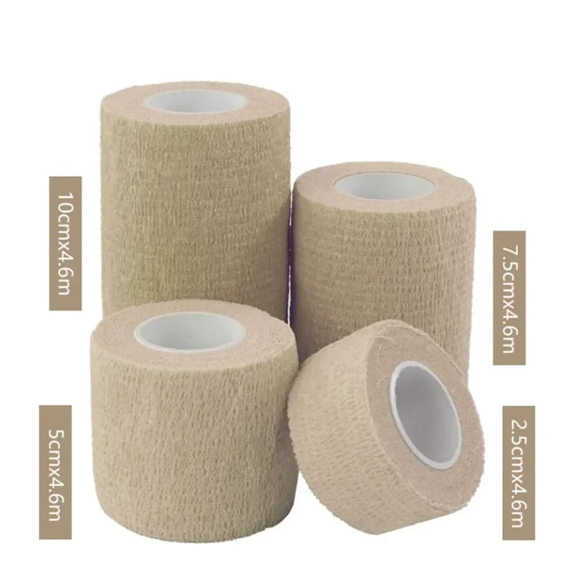 1Pc Waterproof Medical Therapy Self Adhesive Bandage Muscle Tape Finger Joints Wrap First Aid Kit Pet Elastic Bandage 2.5-10cm