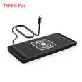 Car Wireless Charger Silicone Non Slip Pad for iPhone 15 14 13 12 Samsung Car Wireless Phone Chargers Fast Charging Station