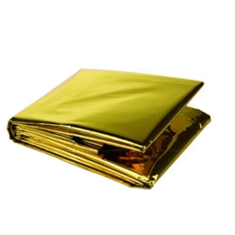 5 - 30Pcs Gold - Silver Thermal Survival Blankets, 130X210Cm, Waterproof & Military - Grade, Ideal for Outdoor Emergency