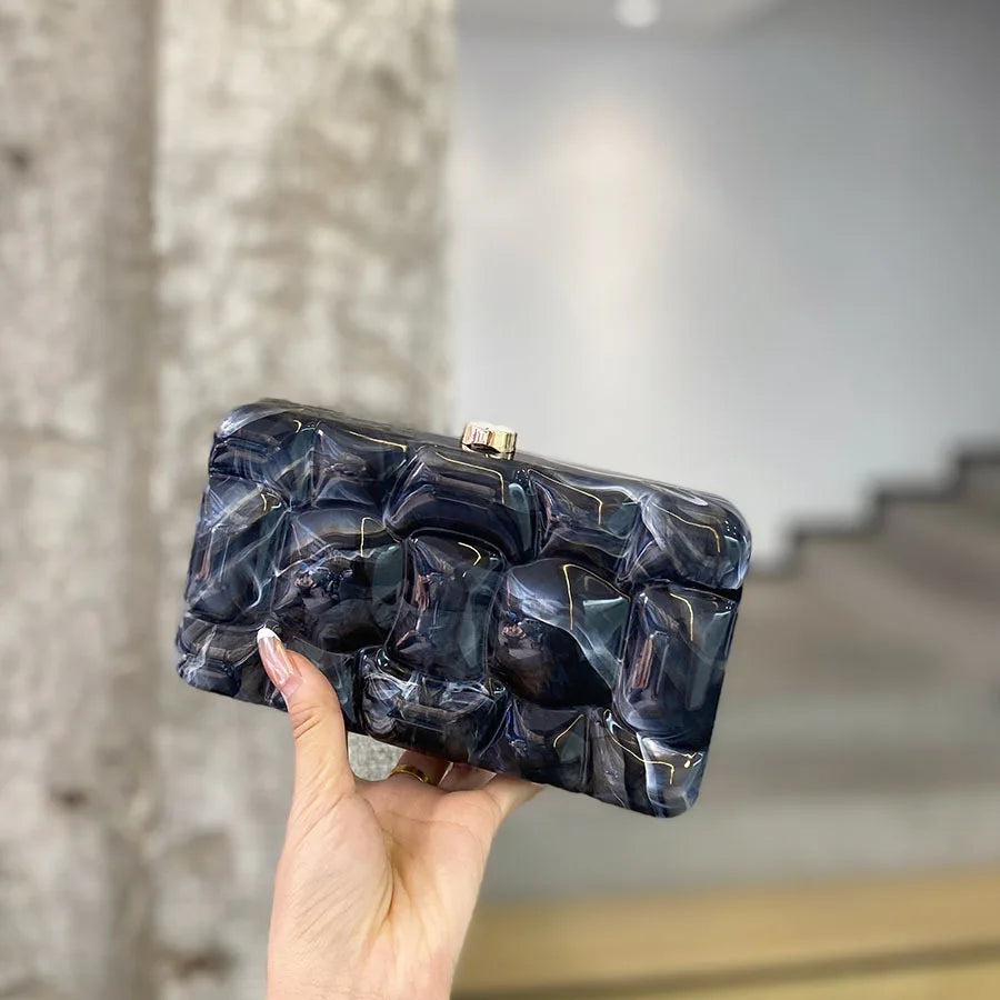 New Fashion Ladies Handbag Simple Evening Bag Chain Decoration All Match Crossbody Bags Purse for Women