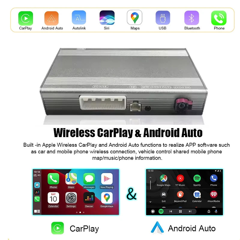 Wireless Carplay Android Auto module for audi A3 S3 RS3 8V 2014-2018 Camera interface box Mirror Link AirPlay Plug and Play