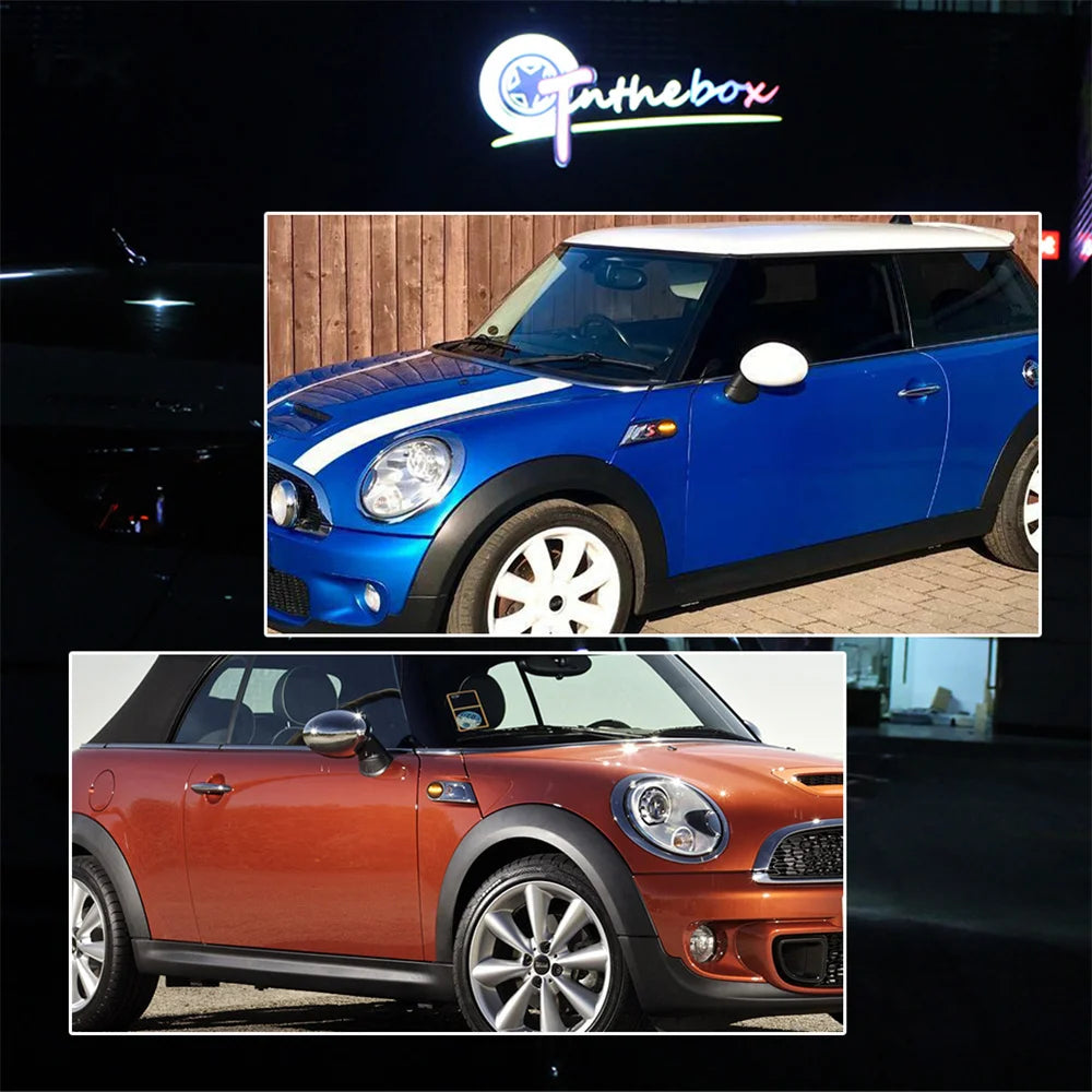Amber Sequential LED Car Front Bumper Side Marker Turn Signal Lights For Mini Cooper R55 R56 R57 R58 R59 Fender Flare Lamps 12V