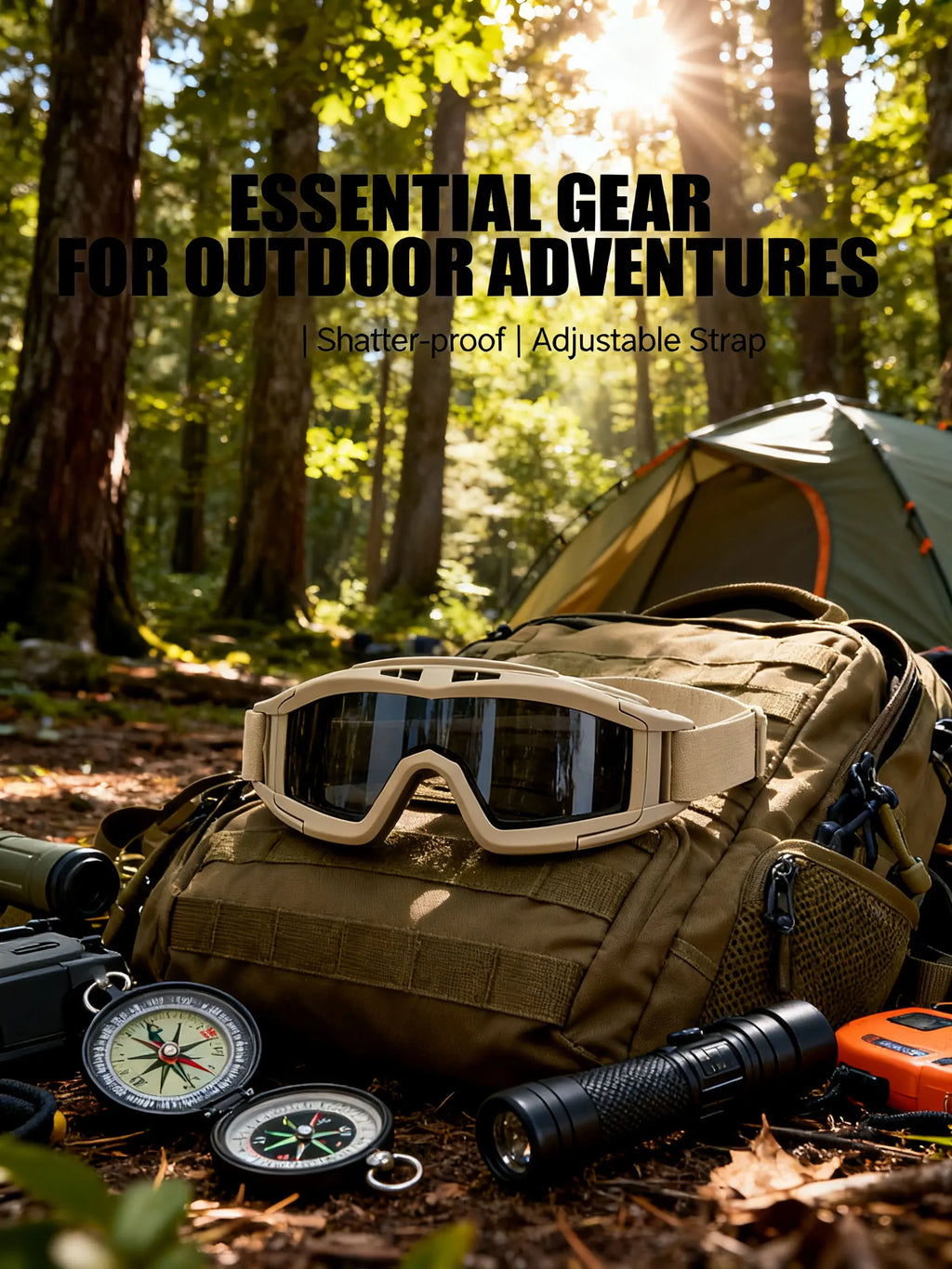 JSJM New Tactical Goggles Airsoft Windproof Dustproof Shooting Motocross Motorcycle Mountaineering Glasses CS Safe Protection