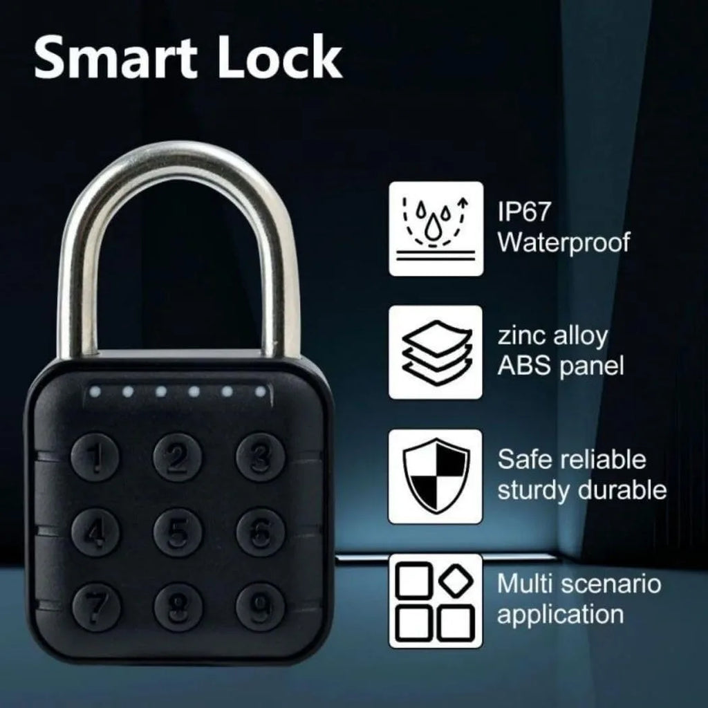 CDOK SY12 smart padlock, IP65 waterproof, suitable for school/gym lockers, suitcases, eliminating the trouble of carrying keys