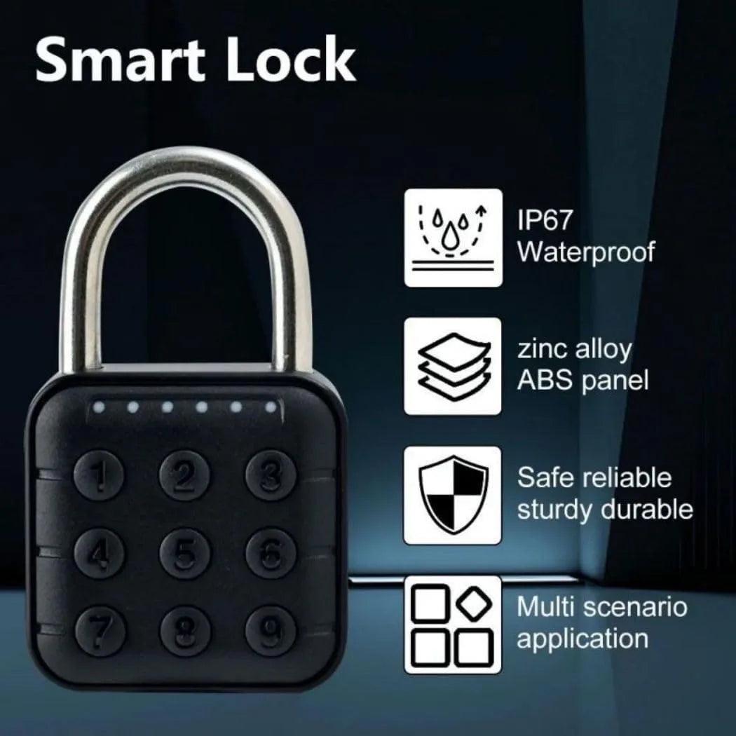 CDOK SY12 smart padlock, IP65 waterproof, suitable for school/gym lockers, suitcases, eliminating the trouble of carrying keys