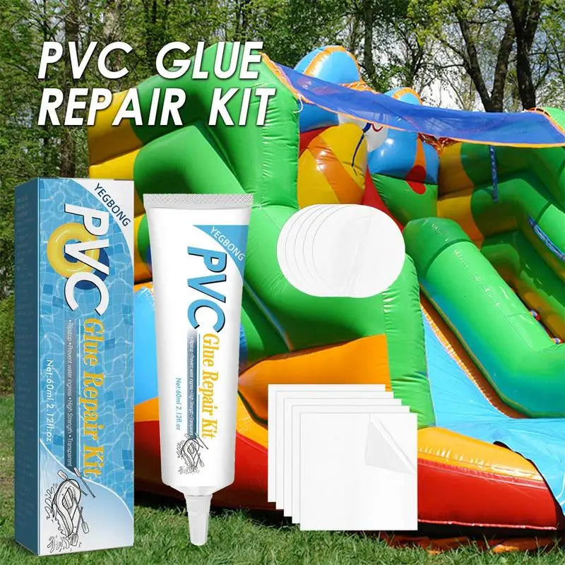 PVC Adhesive Inflatable Boat Repair Glue Puncture Repair Patch Glue Repair Kit Patches Glue Swimming Pool Repair Accessory