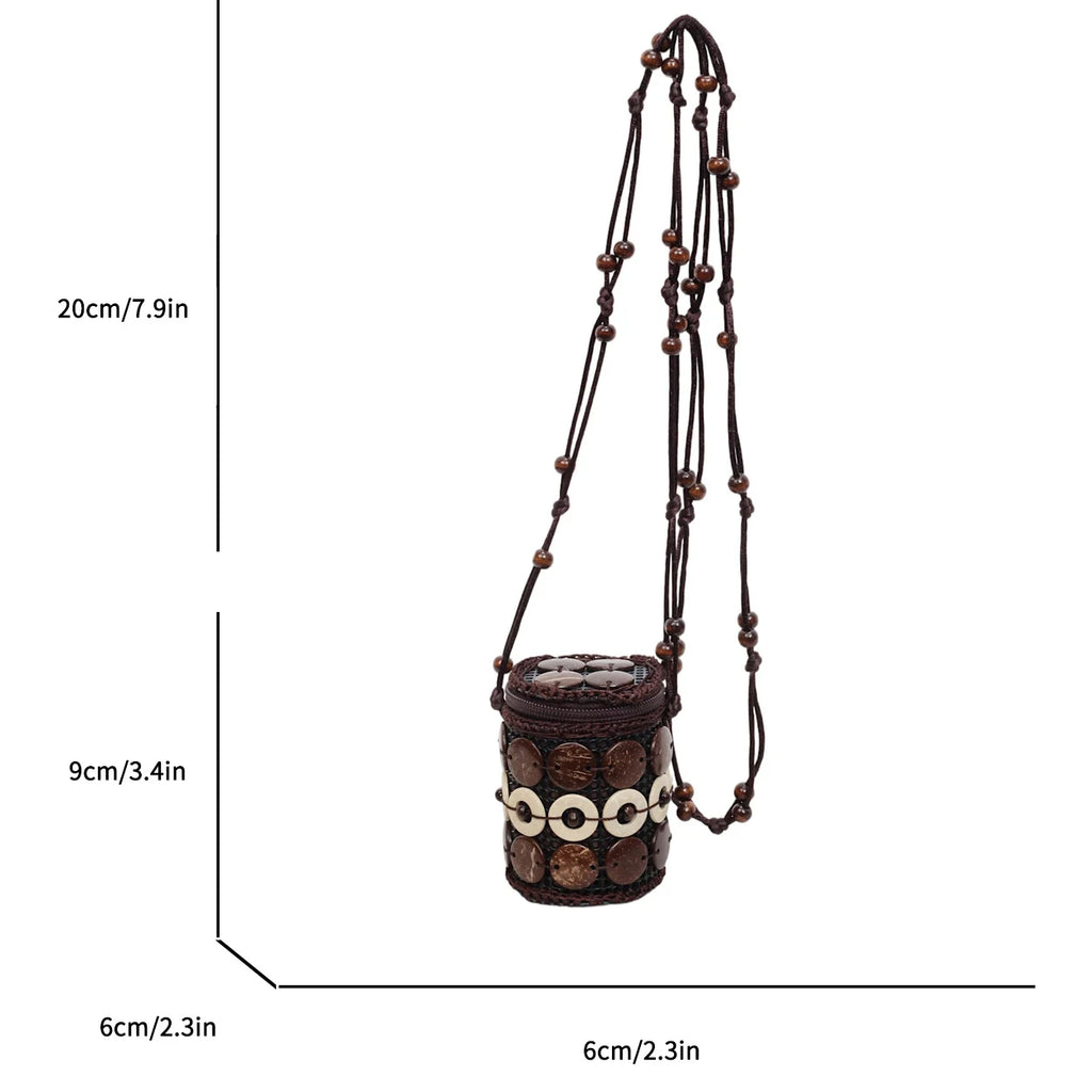 Vintage Bag Ethnic style Handbag Bohemian Summer Crssobody Coin Bag Fashion Lipstick Pack Lady Versatile Clothing accessory