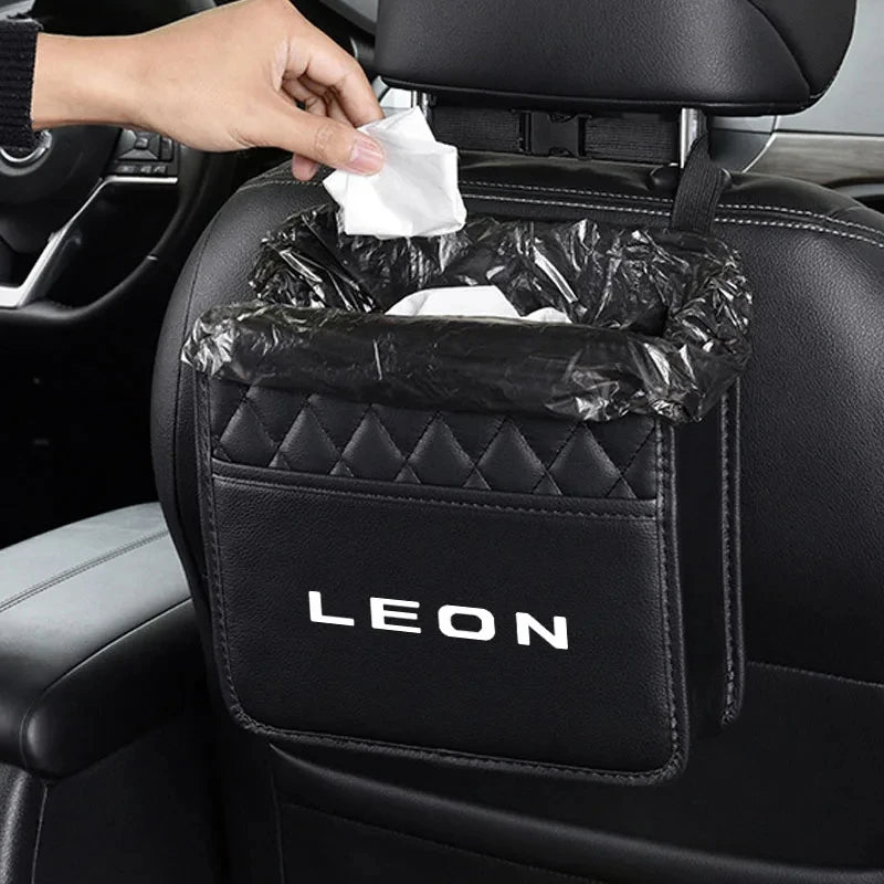 Suitable for SEAT Leon ibiza Ateca Tarraco Toledo Arosa car storage bag car interior seat back hanging bag accessories
