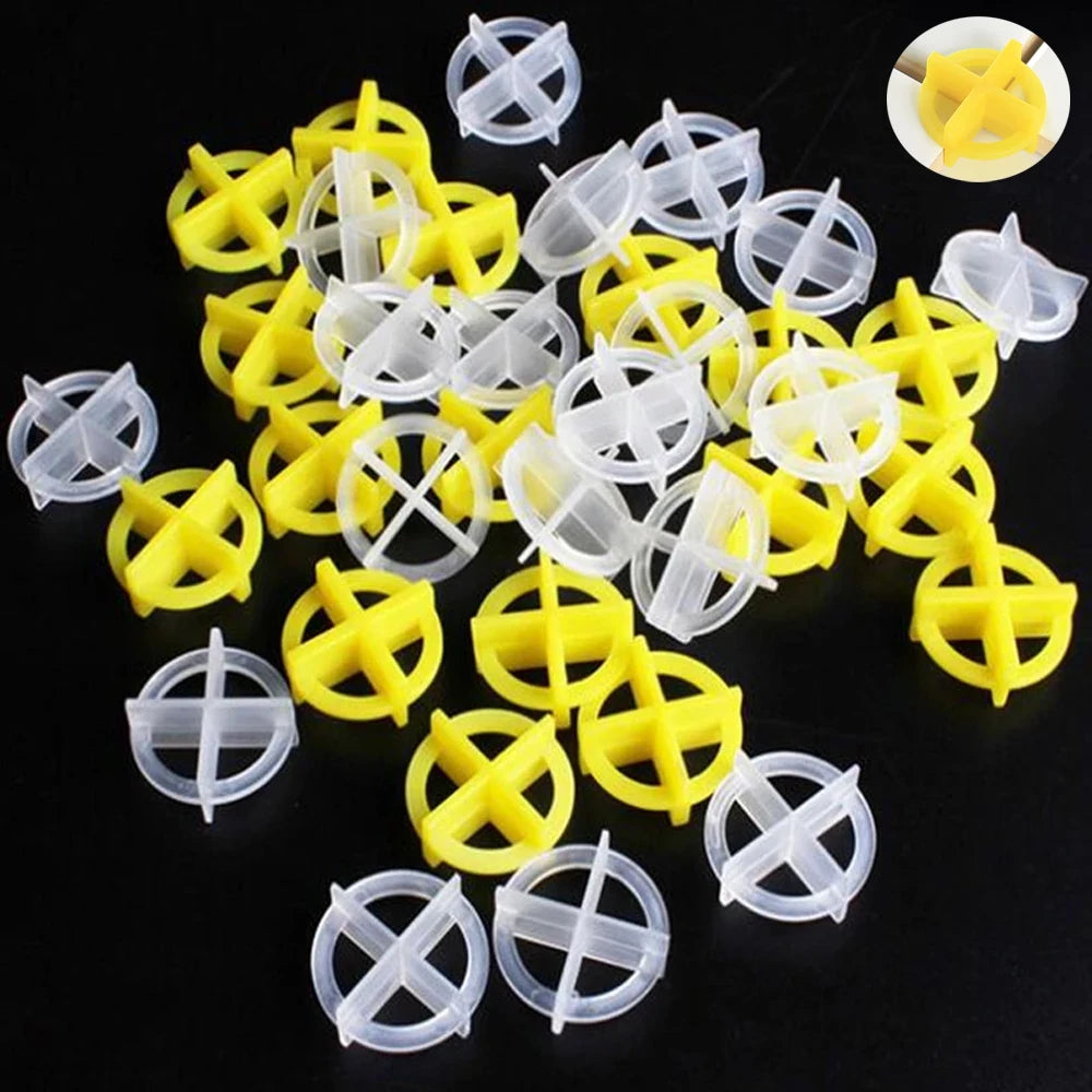 50/100/300Pcs Porcelain Tile Spacers Clips Wedge Ceramic Leveling System Floor Wall Tile Gap Leveling System Construction Tools