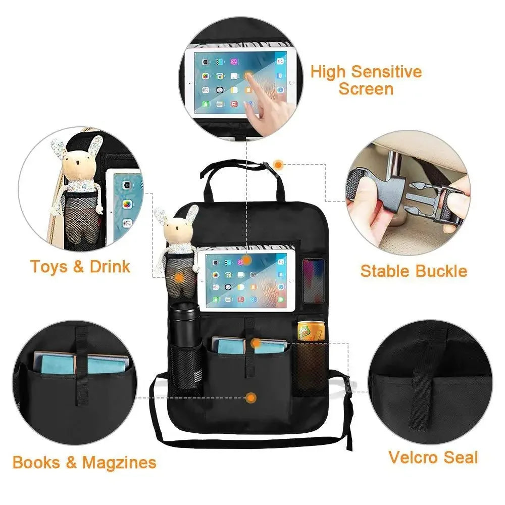 Car rear seat storage bag car seat back protector for Volvo R Design RDesign XC90 XC60 S60 V40 XC40 V60 V50 S40 C30