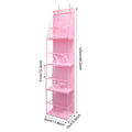4Layer Storage Bag Foldable Hanging Organizers for Bathroom Behind Door Snacks Toys Clothes Storage Accessories Closet Organizer