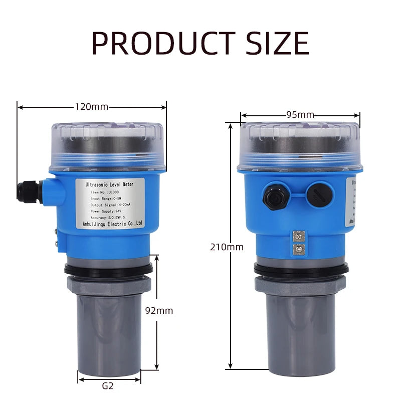 Ultrasonic Level Meter 4-20mA RS485 out Integrated Split Sensor Level Meter Material Level Transmitter Water Level Controller