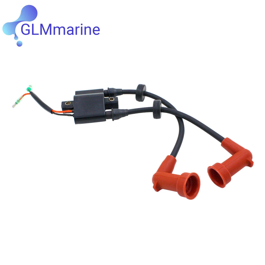 6F6-85570-01 Fits for Yamaha 2 Stroke 40J 40G 40HP Outboard Motor Ignition Coil 6F6-85530-01 696-85570-00