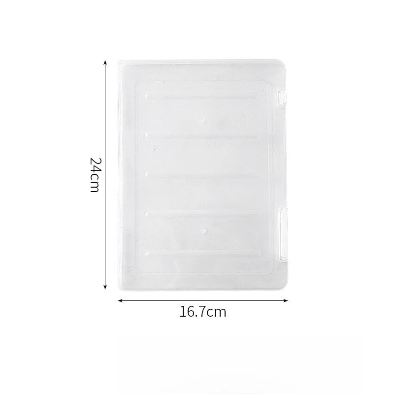 Dustproof Transparent A4 Archive Box Desktop Document Certificate Bill Storage Case Office Paper Stationery Organizer